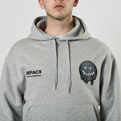 Deface Topo Reflective Hoodie (Grey/Ion Silver)