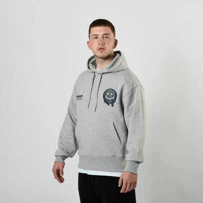 Deface Topo Reflective Hoodie (Grey/Ion Silver)