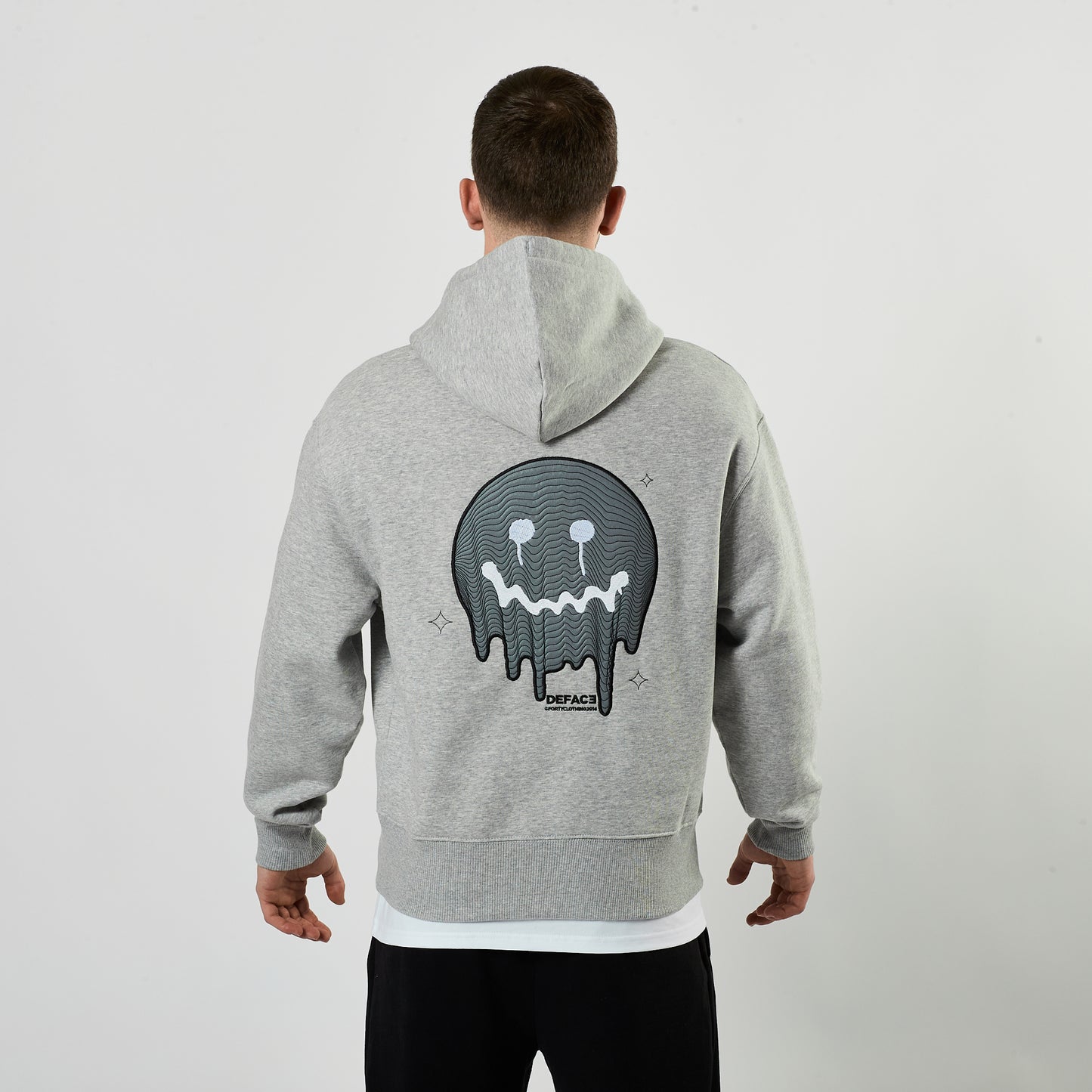 Deface Topo Reflective Hoodie (Grey/Ion Silver)