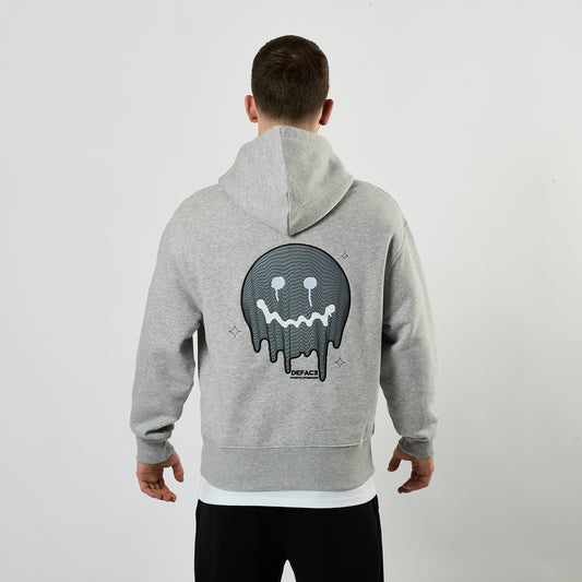 Deface Topo Reflective Hoodie (Grey/Ion Silver)