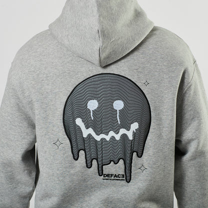 Deface Topo Reflective Hoodie (Grey/Ion Silver)