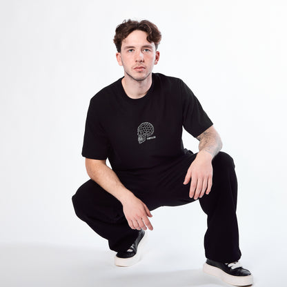 Deface Oxy Skull T-Shirt (Black)
