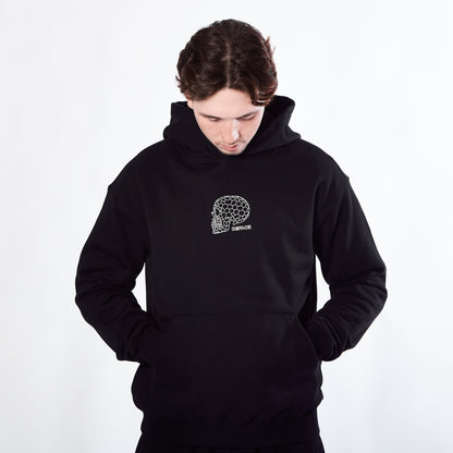 Deface Oxy Skull Hoodie (Black)