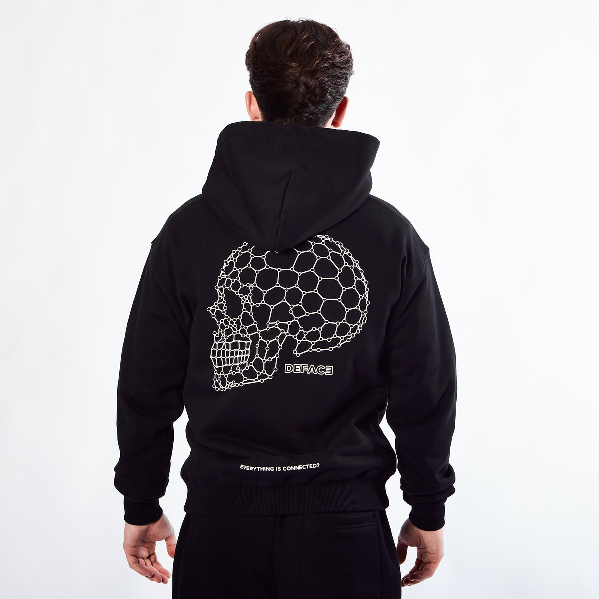 Deface Oxy Skull Hoodie (Black)