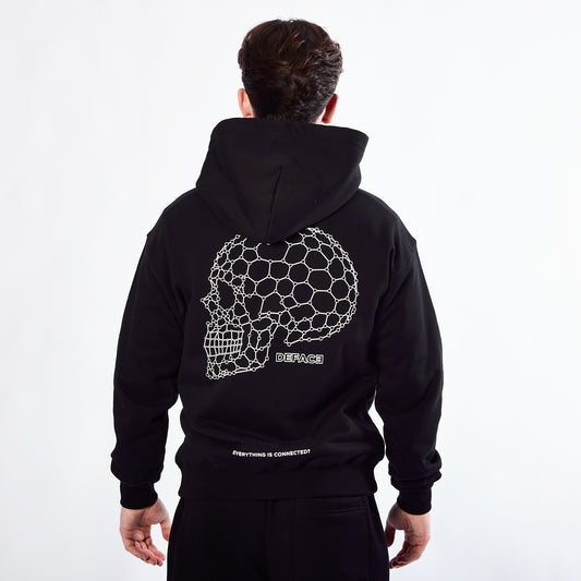 Deface Oxy Skull Hoodie (Black)