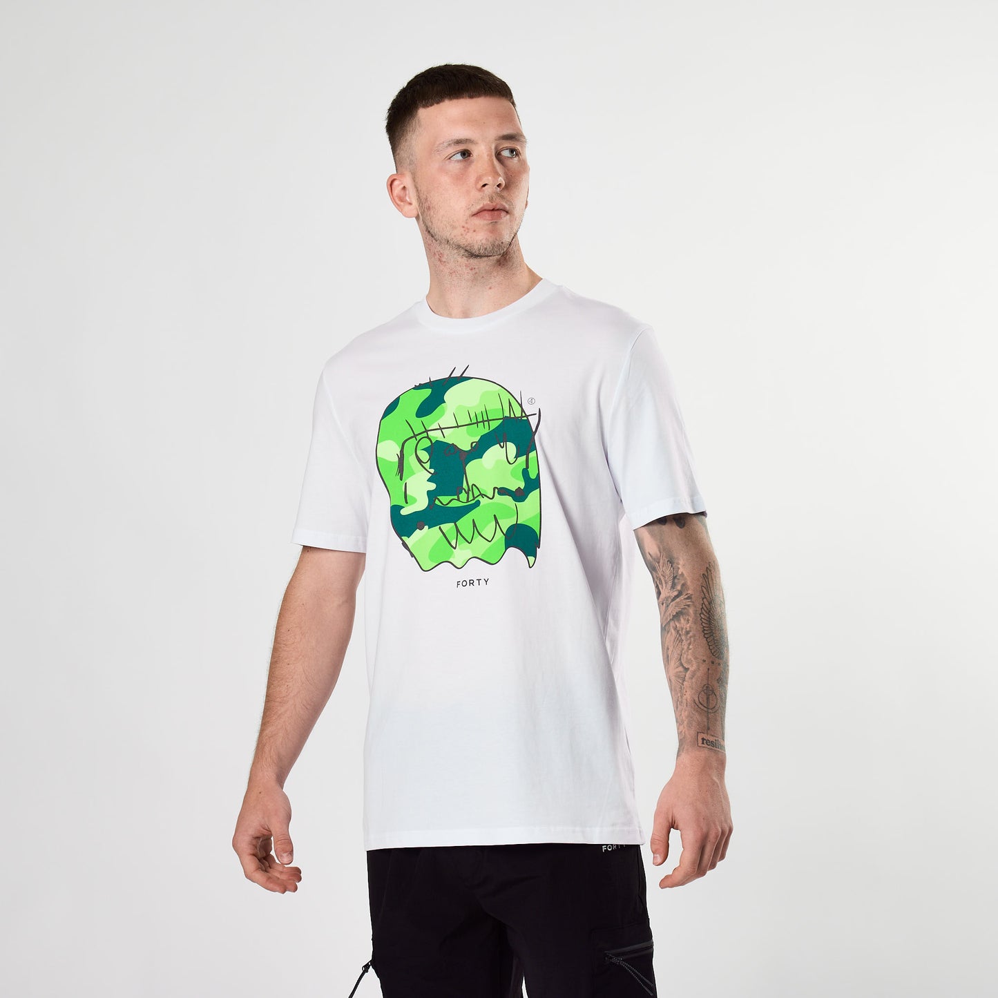 Essential Benjamin Classic Reflective Tee (White/Green)
