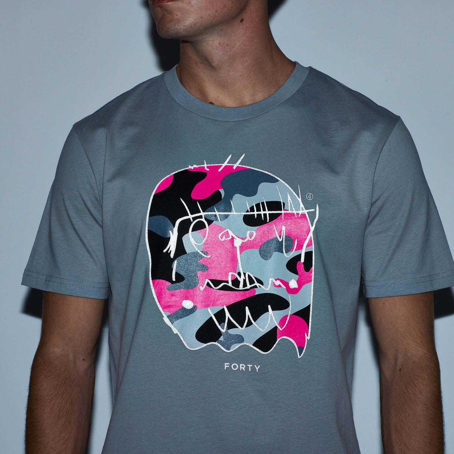 Essential Benjamin Classic Reflective Tee (Storm/Pink)