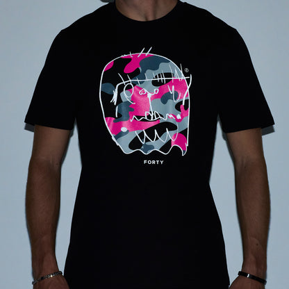 Essential Benjamin Classic Reflective Tee (Black/Pink)
