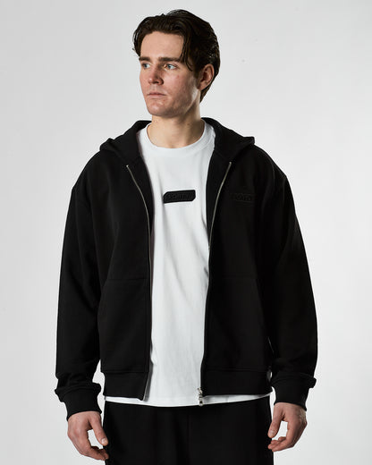Lifestyle Murgatroyd Zip Through Oversized Hood (Black)