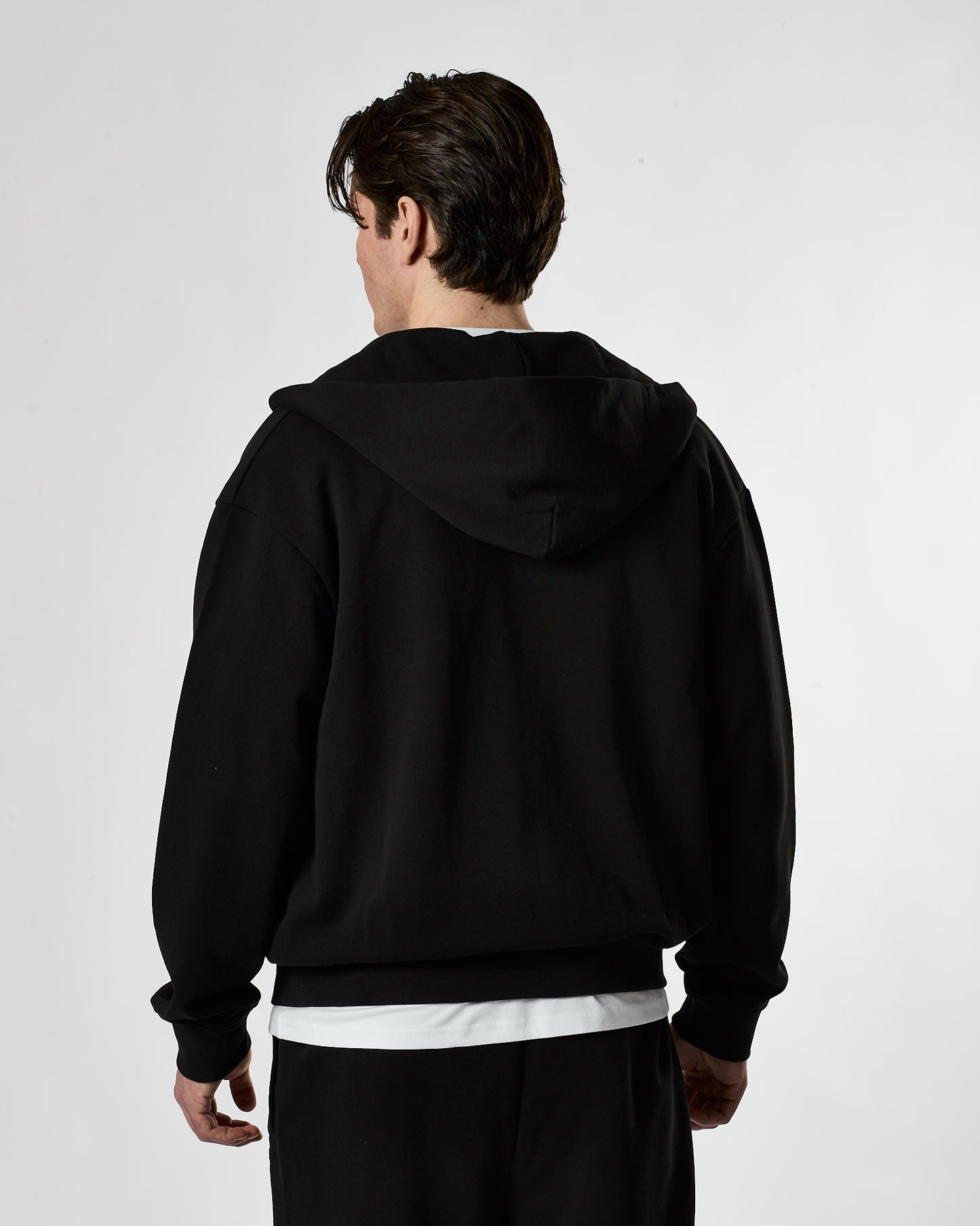 Lifestyle Murgatroyd Zip Through Oversized Hood (Black)