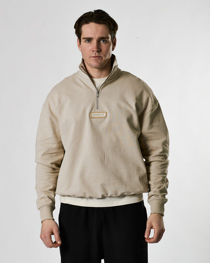 Lifestyle Murgatroyd 1/4 Zip Sweat (Beige Dust)