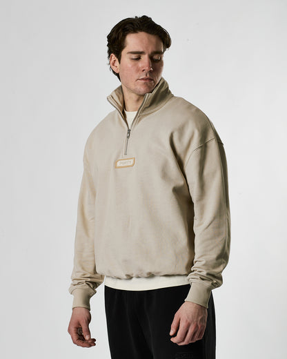 Lifestyle Murgatroyd 1/4 Zip Sweat (Beige Dust)
