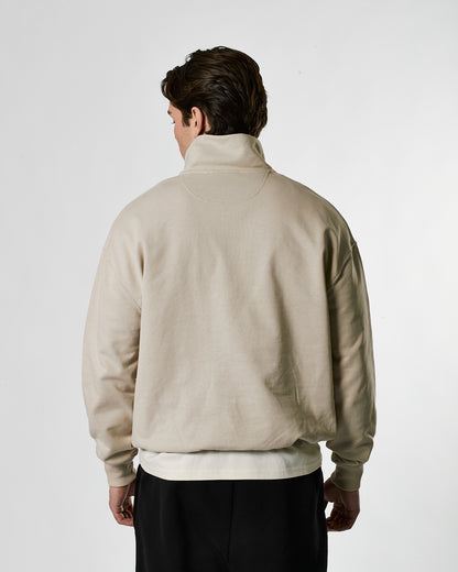 Lifestyle Murgatroyd 1/4 Zip Sweat (Beige Dust)