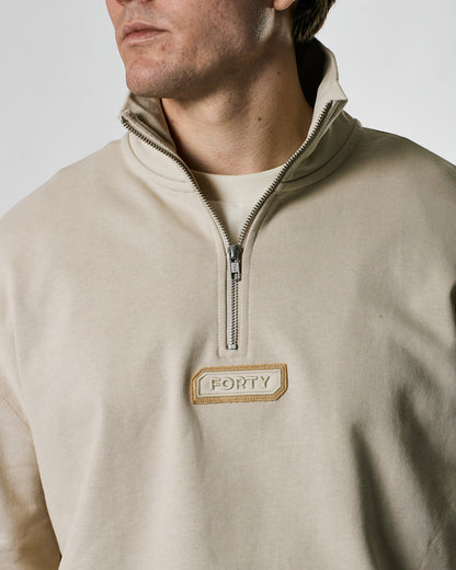 Lifestyle Murgatroyd 1/4 Zip Sweat (Beige Dust)