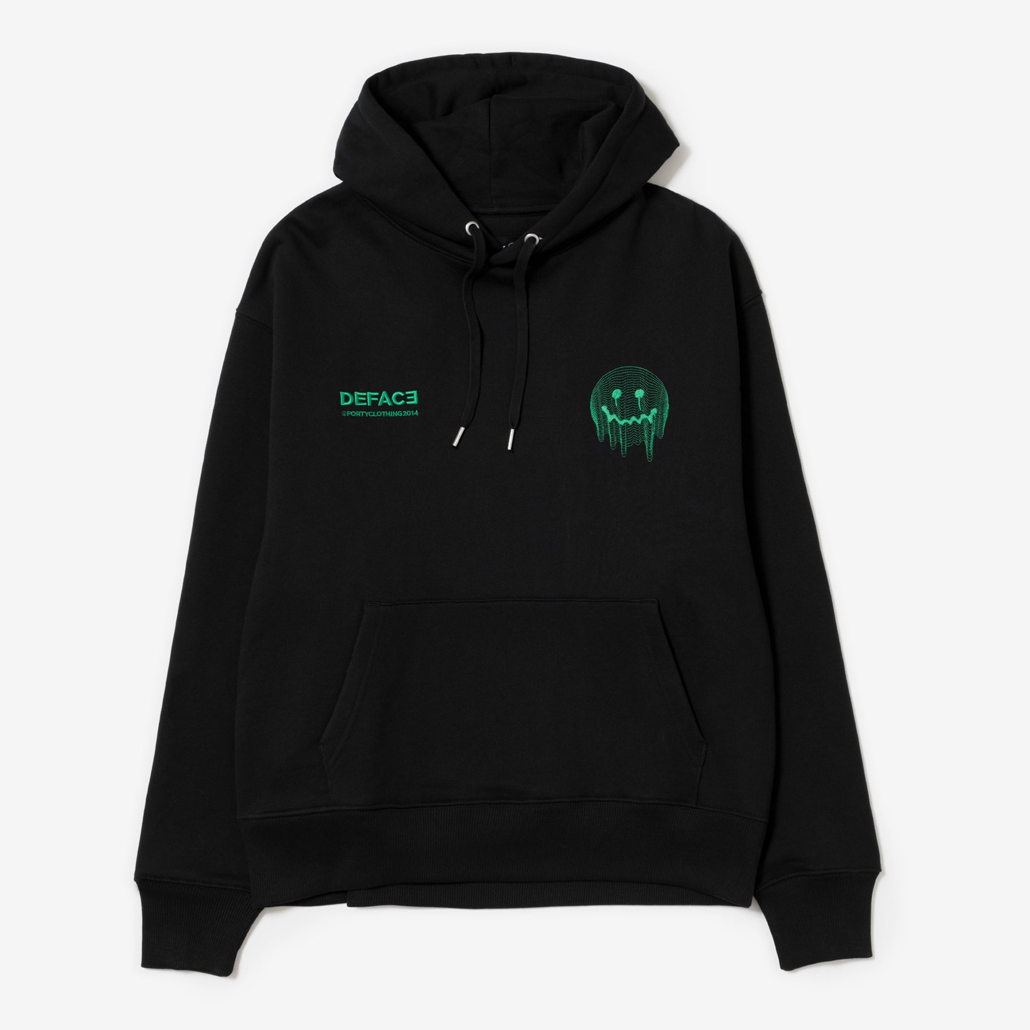 Deface TOPO Hoodie (Black/Green)