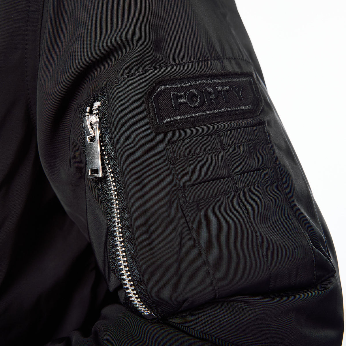 Lifestyle Murgatroyd Felt Appliqué Bomber (Black)