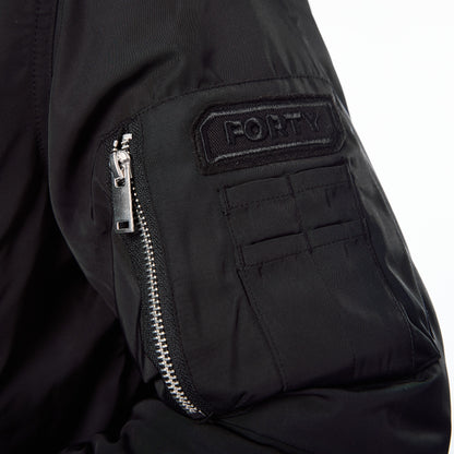 Lifestyle Murgatroyd Felt Appliqué Bomber (Black)