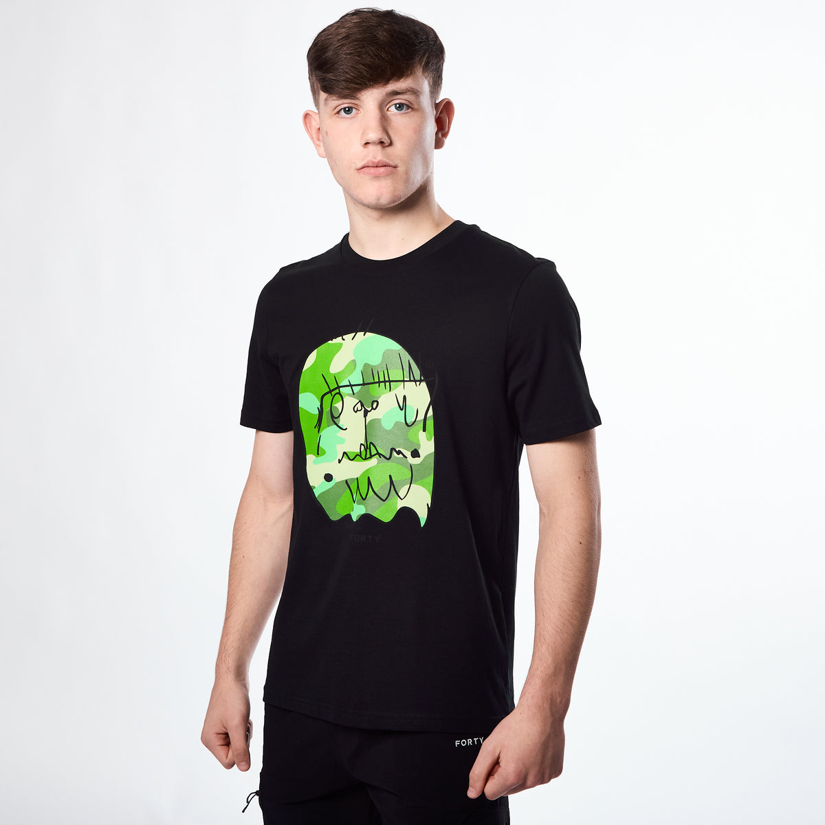 Essential Benjamin T-shirt (Black/Camo Kiwi)