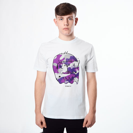 Essential Benjamin T-shirt (White/Purple/Lilac)