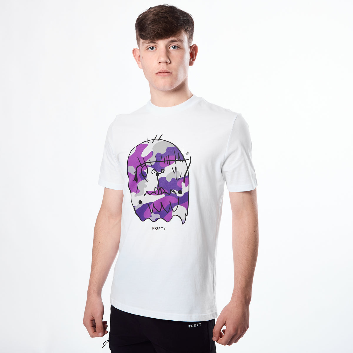 Essential Benjamin T-shirt (White/Purple/Lilac)