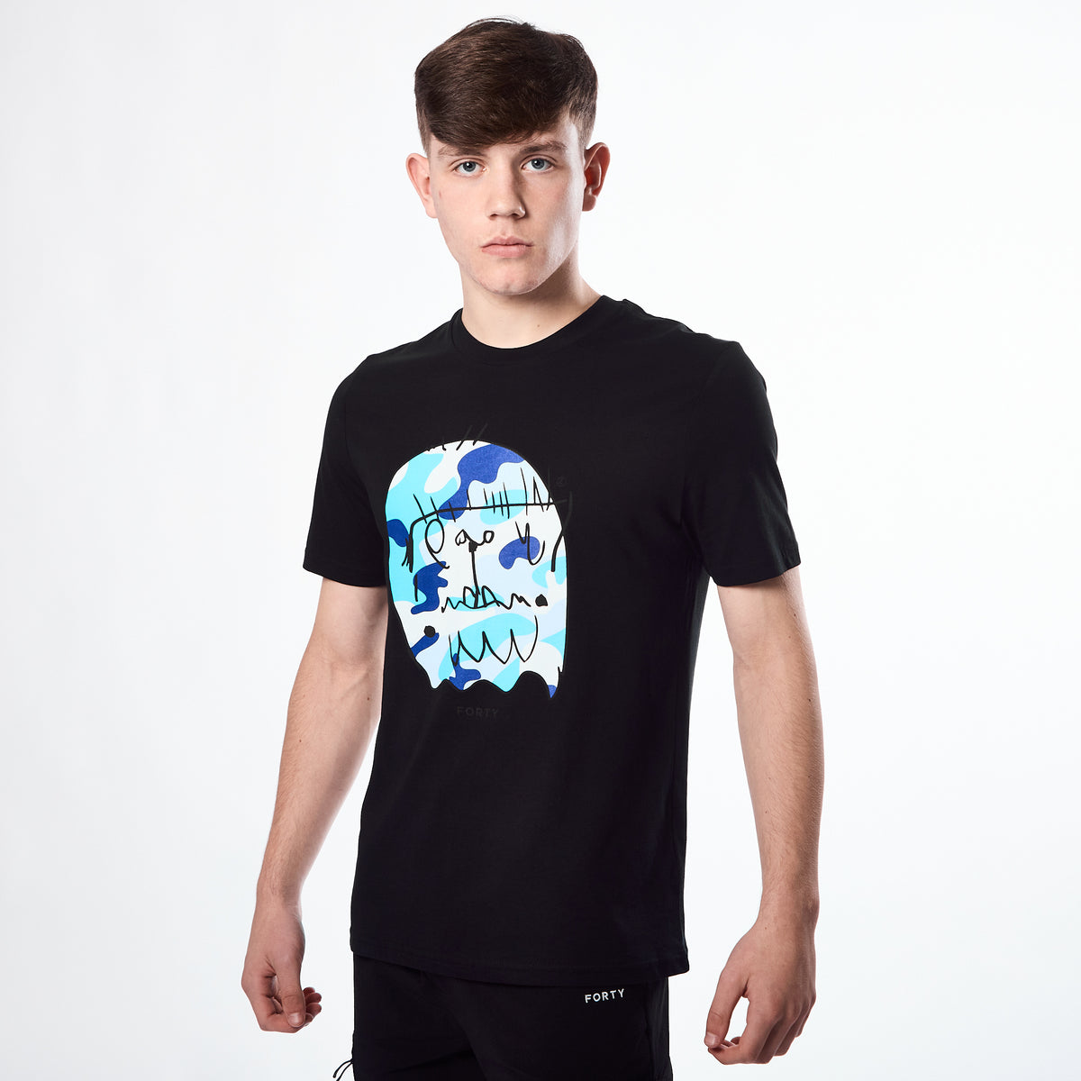 Essential Benjamin T-shirt (Black/Bright Blue/Blue)