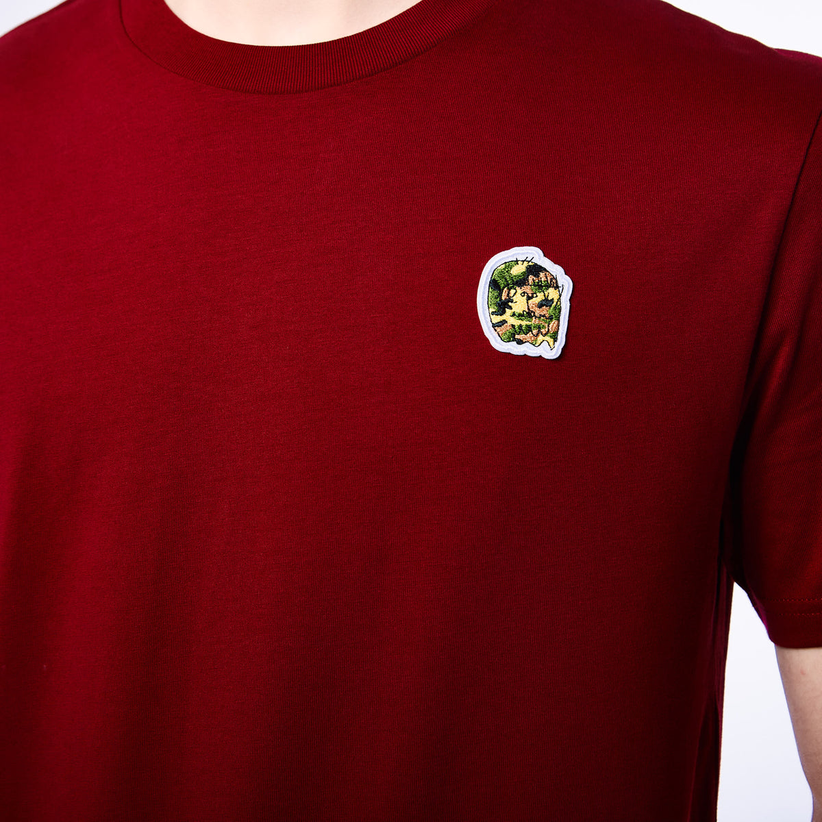 Essential Ben Camo T-Shirt (Burgundy)