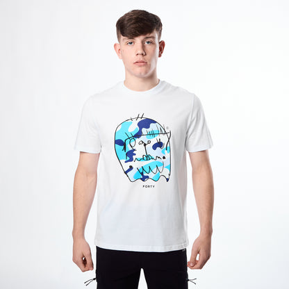 Essential Benjamin T-shirt (White/Bright Blue/Blue)