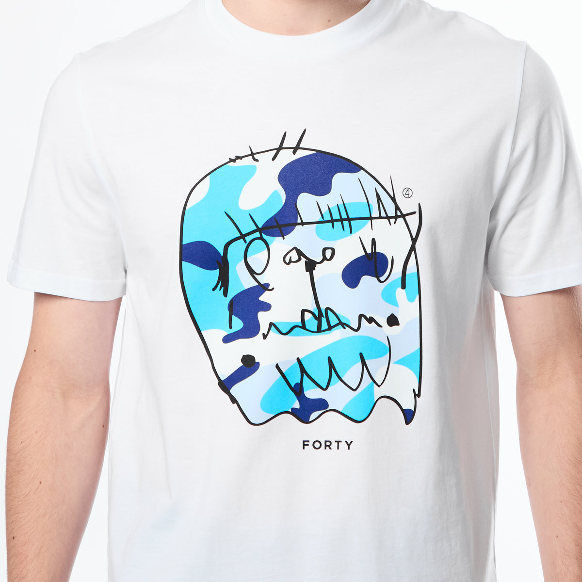 Essential Benjamin T-shirt (White/Bright Blue/Blue)
