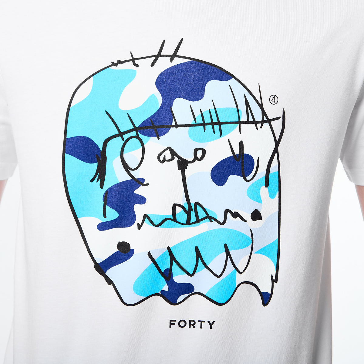 Essential Benjamin T-shirt (White/Bright Blue/Blue)