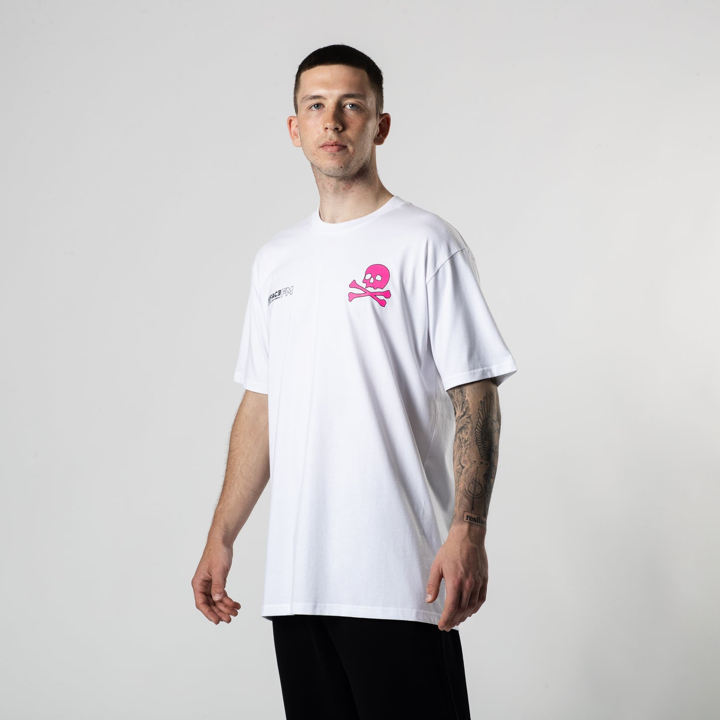 Deface FM Rise High Tee (White)