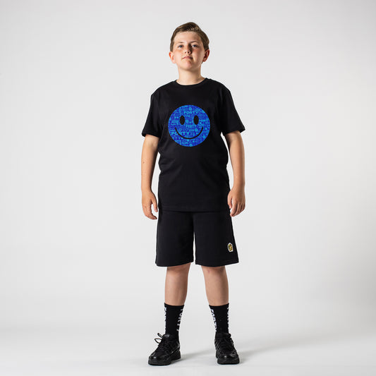 Junior Forty Smiley Tee (Black/Blue)