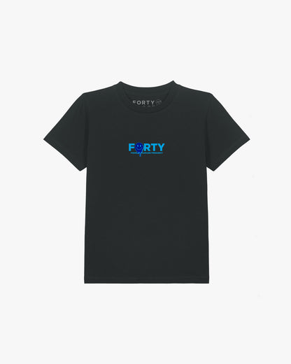 Junior Drop Tee (Black/Blue)