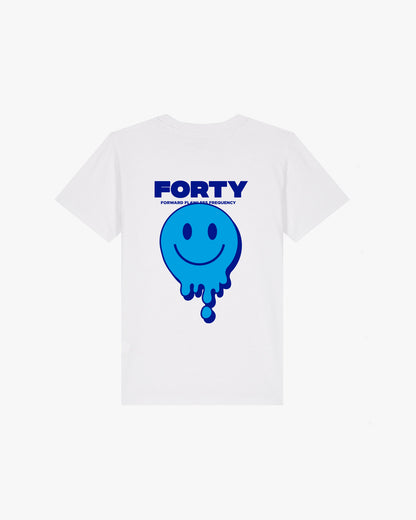 Junior Drop Tee (White/Blue)