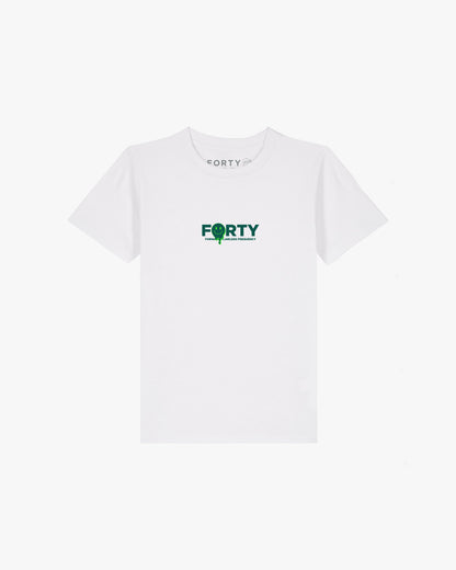 Junior Drop Tee (White/Green)