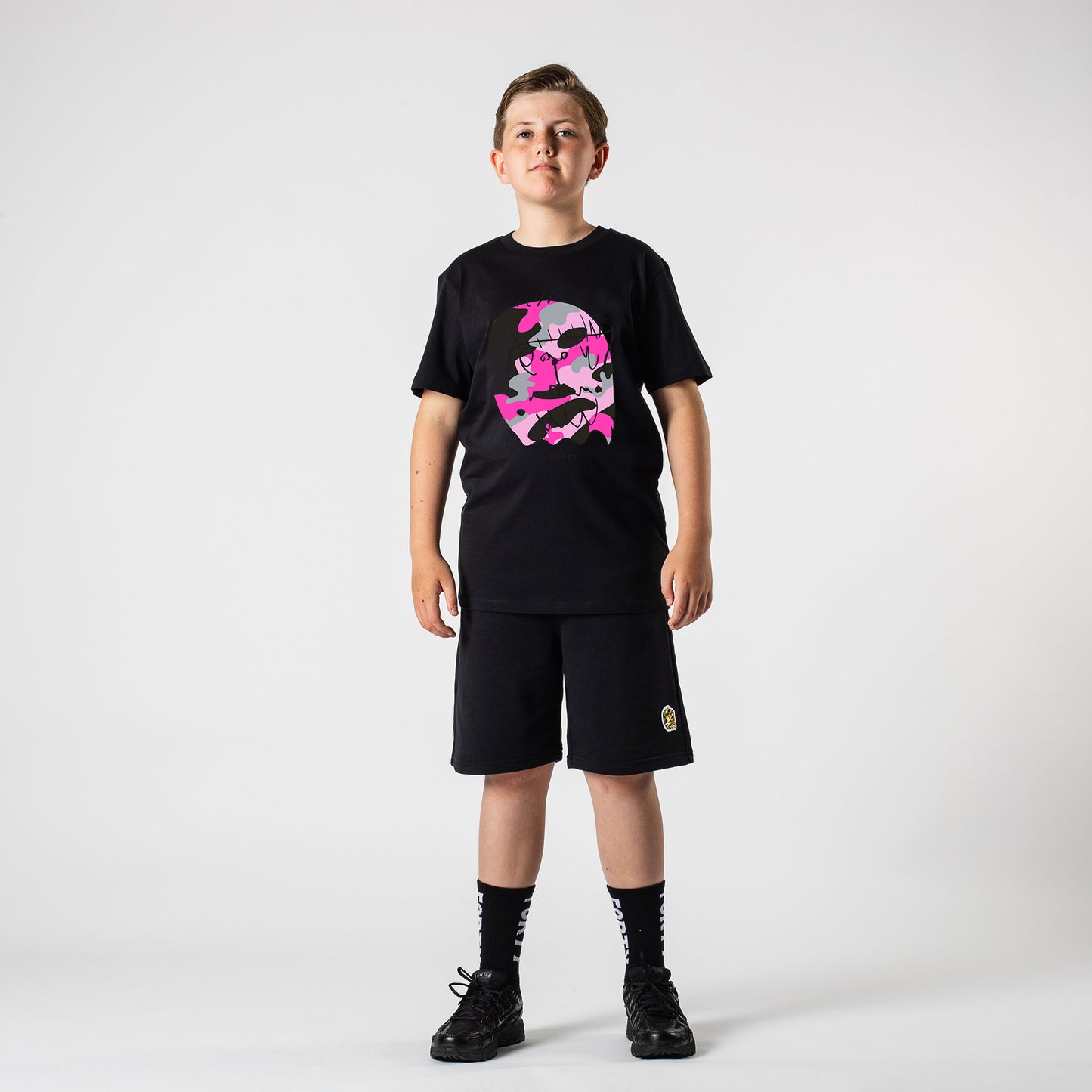 Junior Benjamin Tee (Black/Pink)
