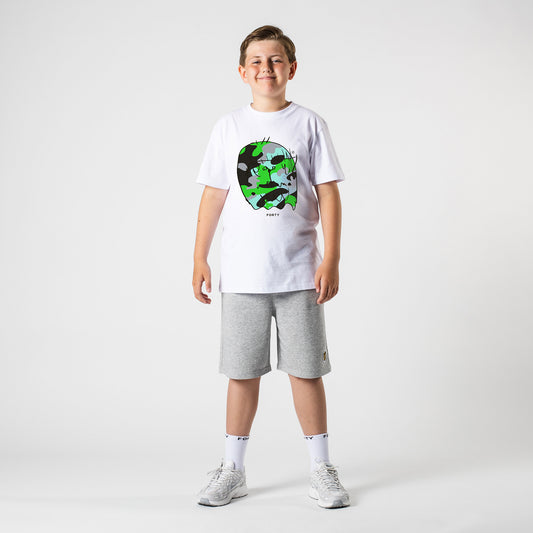 Junior Benjamin Tee (White/Green)