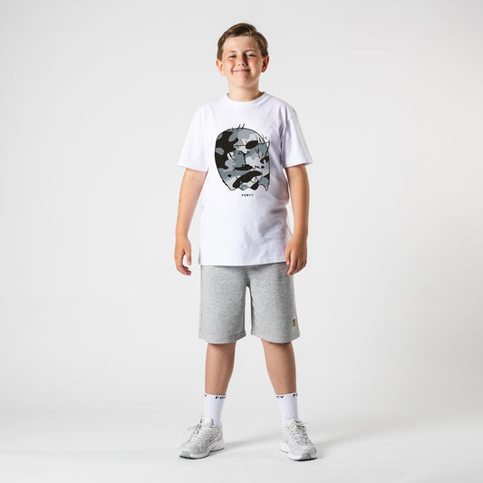 Junior Benjamin Tee (White/Grey)