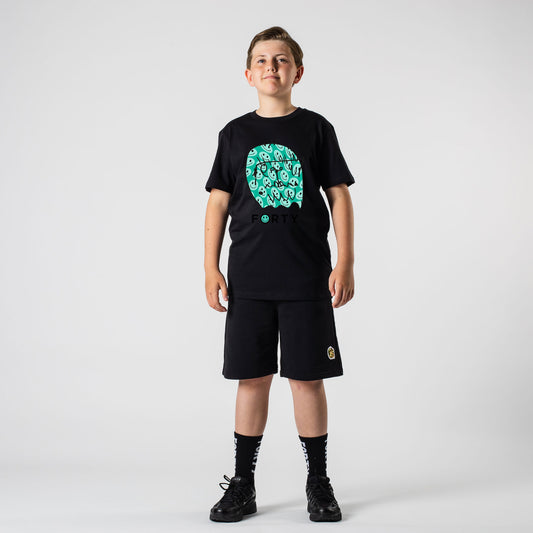 Junior Benjamin Smiley Tee (Black/Mint)