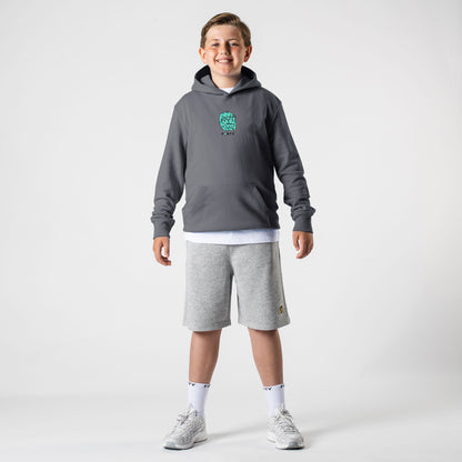 Junior Benjamin Smiley Hoodie (Charcoal/Mint)