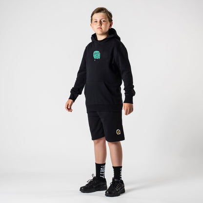 Junior Benjamin Smiley Hoodie (Black/Mint)