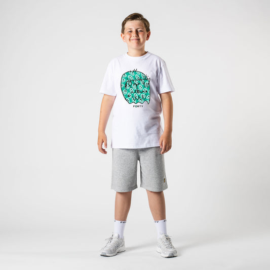 Junior Benjamin Smiley Tee (White/Mint)