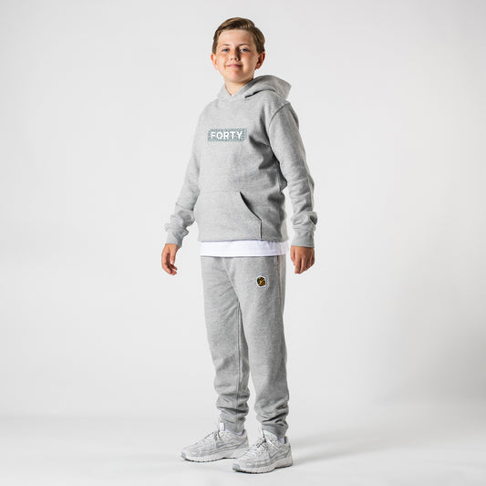 Junior Box Smile Hoodie (Grey/Reflective)