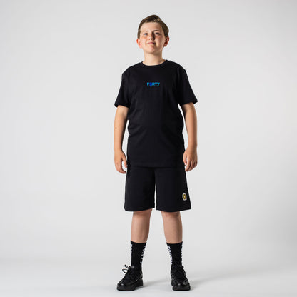 Junior Drop Tee (Black/Blue)