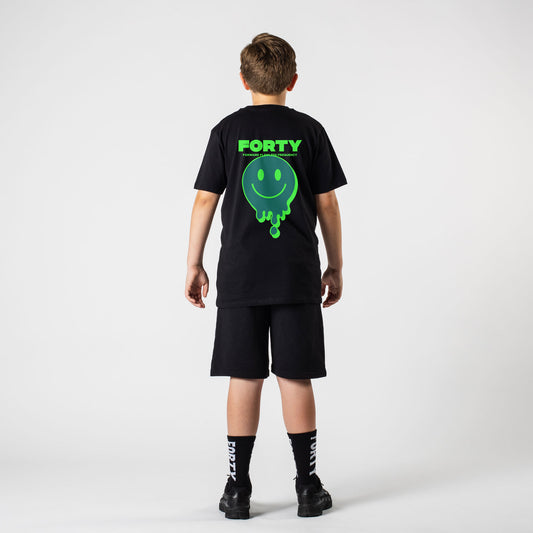 Junior Drop Tee (Black/Green)