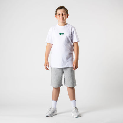 Junior Drop Tee (White/Green)