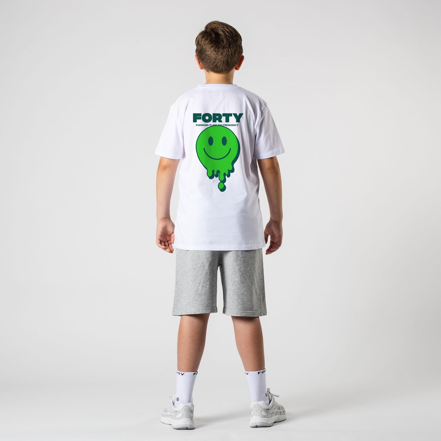 Junior Drop Tee (White/Green)
