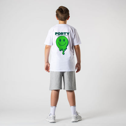Junior Drop Tee (White/Green)