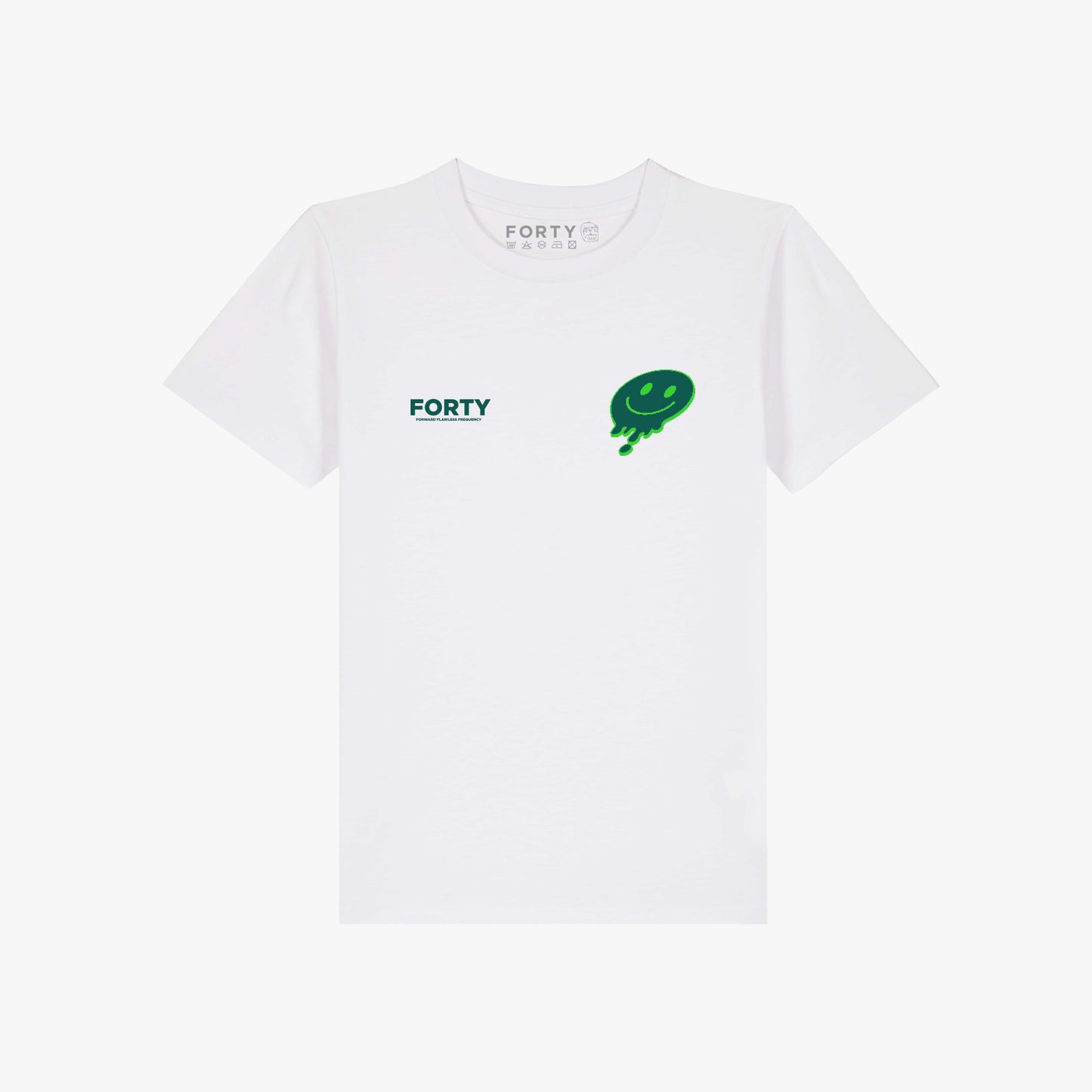 Junior Forty Drop Tee (White/Green)