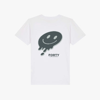 Junior Forty Drop Tee (White/Grey)