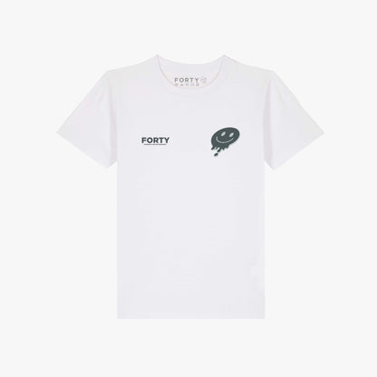 Junior Forty Drop Tee (White/Grey)